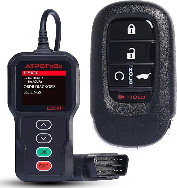 DIY Key Fob Replacement Compatible with 2023 2024 2025 Honda CR-V Pilot HR-V Keyless Entry Remote Control CRV HRV Key Replace Kit FCC ID:KR5TP-4 5 Button SUV