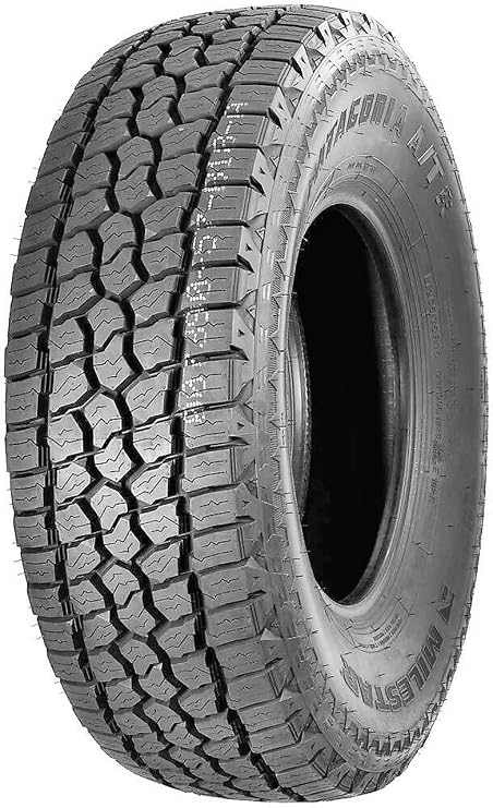 Milestar Patagonia A/T R LT33X12.50R20 114Q E | Light Truck Rugged Terrain All Season Traction 114Q Rated E (10 Ply) Radial Construction Black Sidewall Tire