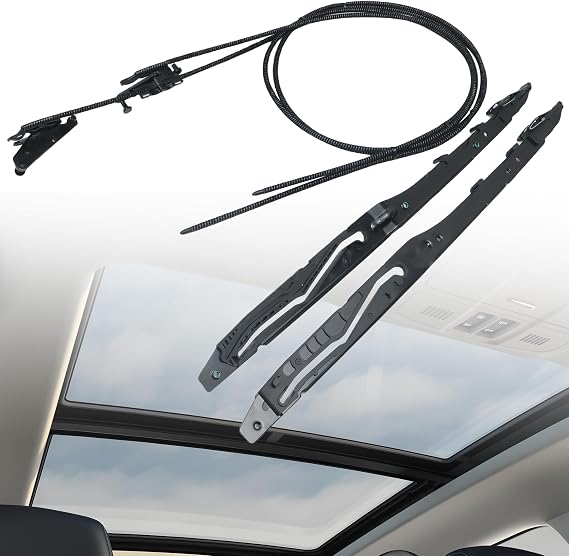 Sunroof Glass Cables FL3Z16502C22 Track Assembly Repair Kit FL3Z-1651071-A FL3Z-1651071-B for Ford F150 2015-2020,for Ford F250/F350/F450 2017-2019,for Ford Expedition,for Lincoln Navigator 2018-2020