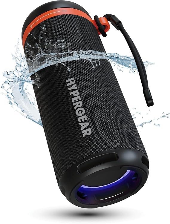 HyperGear SoundTower Bluetooth Speaker - Portable Speaker with Bluetooth, Wireless BT5.4 Connection, Loud Boosted Bass HD Sound, Compact Design for Indoor & Outdoor Use