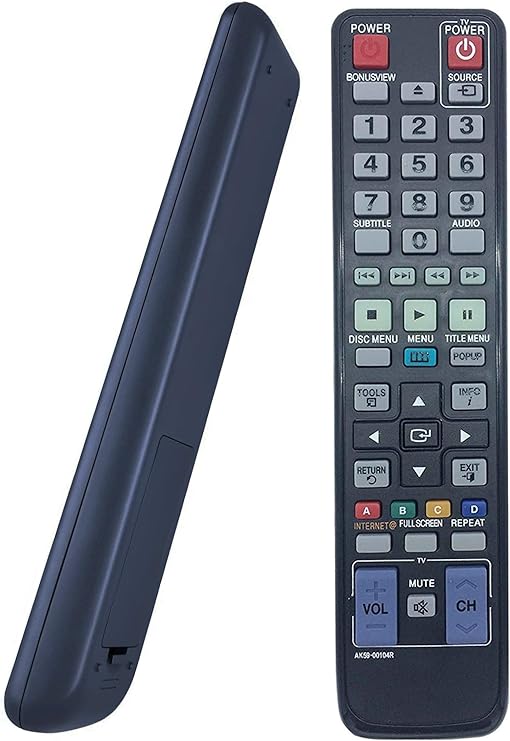 Universal Remote Control AK59-00104R for Samsung BD-C5300 BD-D5490 BD-C5500C BD-D5700 BD-C6500 BD-C5900 BD-C6900 BD-C6800/XAA BD-C6600/XAA BD-D5250C BD Blu-Ray DVD Player