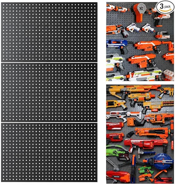 Pegboard Panels Wall Storage Kit in 48" - 72" Wide Panel Set Garage Organizer