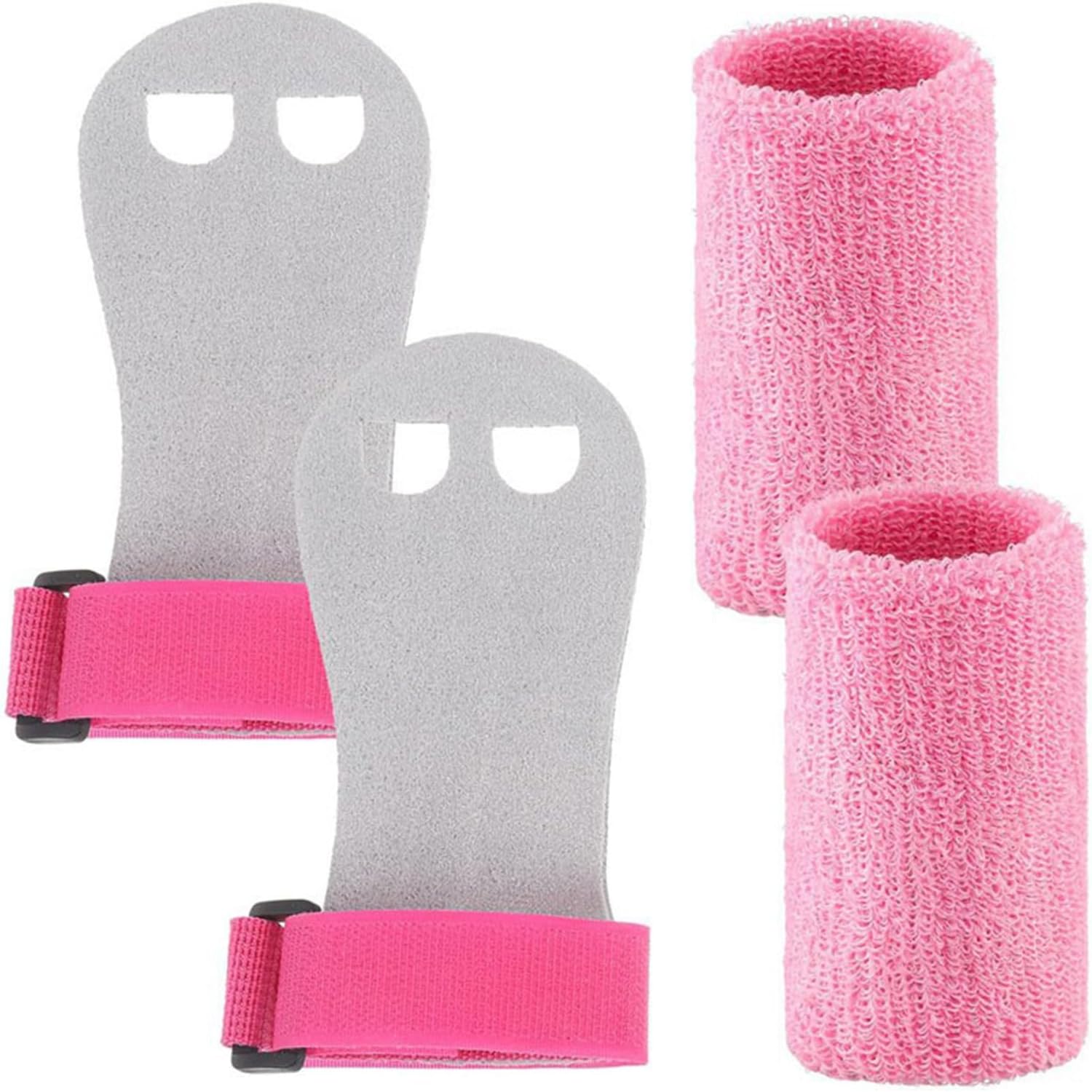 Kids Gymnastics Grips and Wristbands Set Comfortable Wrist Gym Gloves Training Gloves and Wrist Wraps