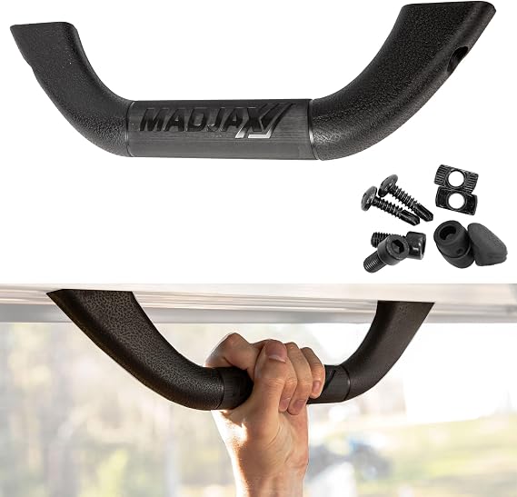 MADJAX Universal Golf Cart Hard Grab Handle, Automotive Style, Black