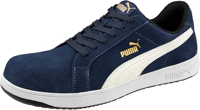 PUMA Safety Iconic Low S1PL ESD FO HRO SR Unisex Sicherheitsschuhe rutschfest metallfrei Fiberglaskappe