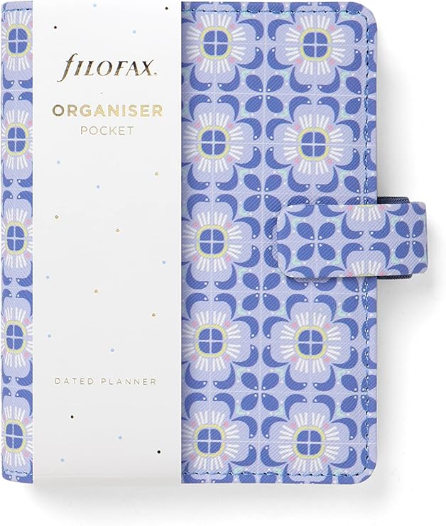 Filofax Mediterranean Personal Organizer Small Blue 022688