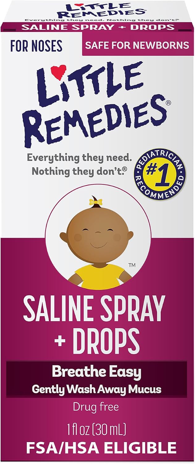 Little Remedies Nasal Saline Spray Drops, 1 Fl Oz Pack of 1