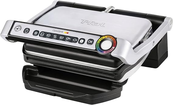 T-Fal Silver Stainless Steel Nonstick Surface Indoor Grill