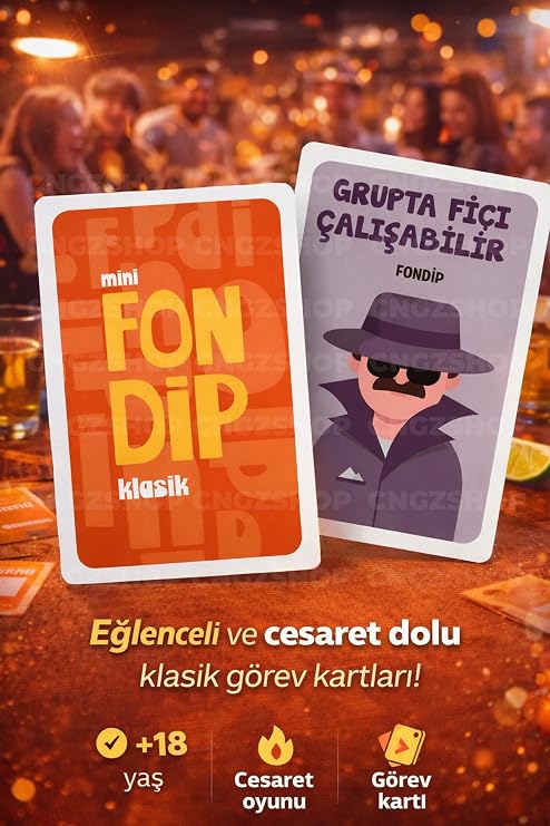 Fondip Mini Klasik +18 Parti Oyunu, Cesaret ve Eğlence Oyunu, Arkadaş Ortamı İçin