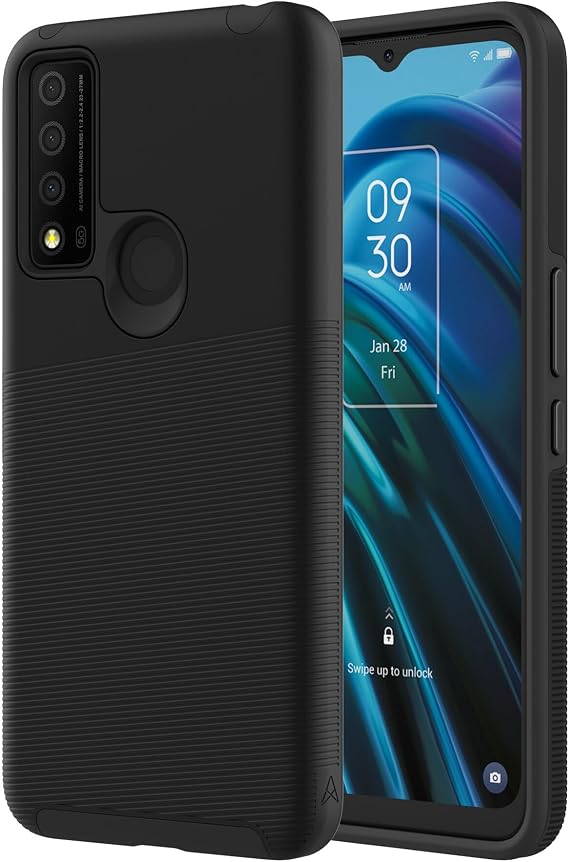 Axessorize AXS PROTech Plus Case Compatible with TCL 30 XE 5G - Black