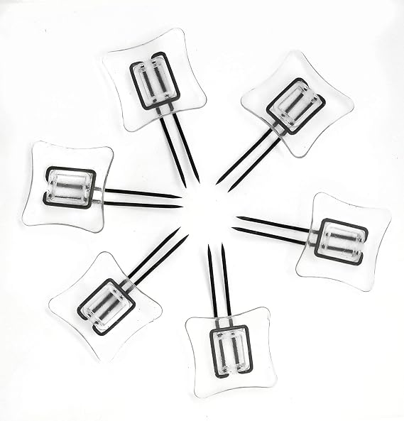 Rug Settlers Rug Pins Pack of 6 Rug Anchors Secure a Rug Over a Rug Anti Slip Pins for mats Runners Plastic Sheets and Throws