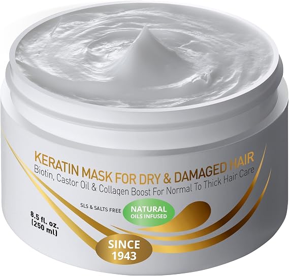 VITAMINS hair cosmetics Keratin Hair Mask Deep Conditioner for Thick Locks