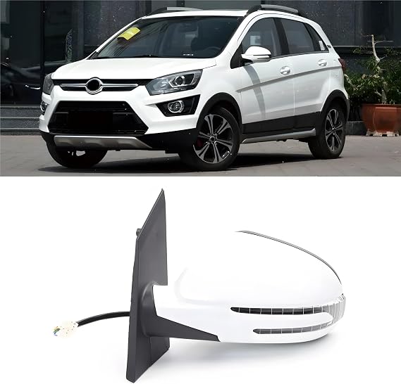 Compatible For Baic Senova X25 Outer Rearview Mirror Assembly Exterior Mirror Assembly 5/7/9pin(Left 9pin)