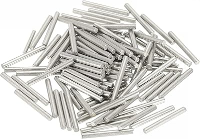 EFARMA Dowel Pin,Metal dowels,100 Pcs 304 Stainless Steel Dowel Pin, Cylindrical Shelf Support Pin Fasten Elements, Diameter 1.5Mm Length 3Mm-18Mm,Length 18mm Size : Length 16mmSize:Length 8mm
