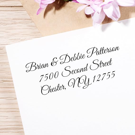 Promot 3- Line Custom Address Stamp- Personalized Return Address (Small)