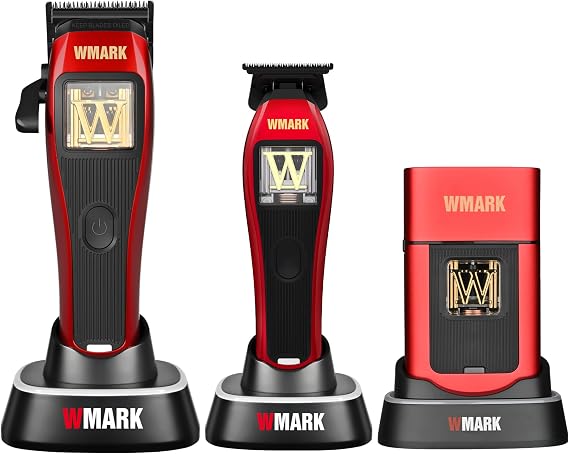 WMARK Professional Hair Clippers, Trimmers, and Shavers for Precision Grooming,Barber Hair Cutting Kit, NG-X1, NG-XT1, NG-XS1