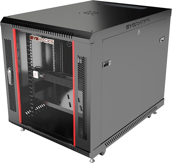 15U Server Rack Cabinet 35" Deep, Deployment-Ready Network Rack Enclosure with PDU, Fan & Shelf, Rolling IT Cabinet for Installers, AV Systems & Infrastructure