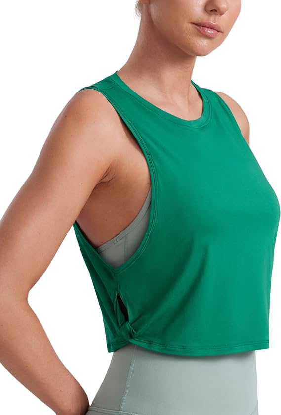 CRZ YOGA Pima Cotton Dropped Armhole Tank