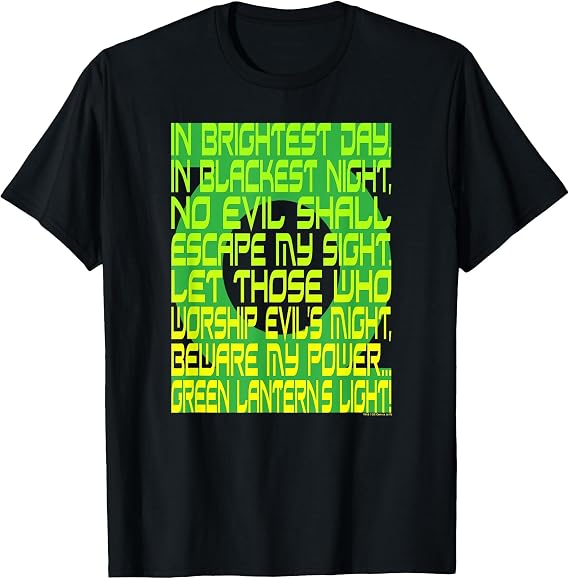 Green Lantern Oath Black T-Shirt