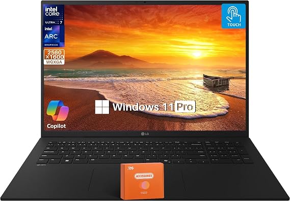 LG Gram 17 Ultra-Light Touchscreen Business Laptop - 17" 2.5K Display, Intel Ultra 7 Series 2 258V, 32 GB RAM, 1 TB SSD, Intel Arc Graphics, Thunderbolt 4, Wi-Fi 7,Backlit KB, Dolby Atmos, Win 11 Pro