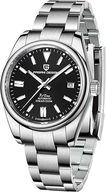 Pagani Design Watches for Men Automatic Mechanical GMT 42mm Sport Waterproof Stainless Steel Sapphire Glass Wrist Watch
