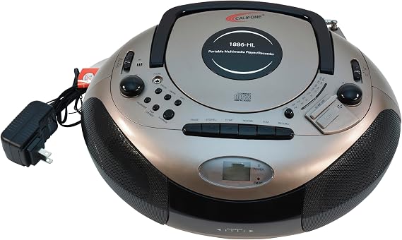 Califone 1886 Spirit SD Multimedia CD Player Cassette Recorder AM/FM Radio Boombox