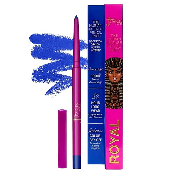 Juvia's Place Nubian Pencil Liner - Mechanical Pencil Liner, Long-lasting Makeup, Blendable, Light & Non-sticky, Compact Makeup (Royal)