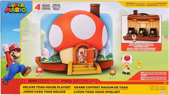 Super Mario Action Figures 2.5" Deluxe Toad Playset