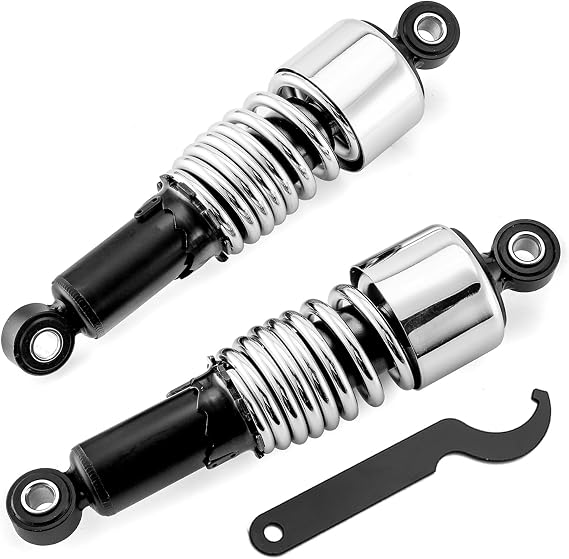 Mofun 10.5" Rear Shocks Lowering Fit for Harley Touring 1984-2026 | Preload Adjustable, Fit for Touring Road King Street Electra Road Glide Tour Glide 1984-2026