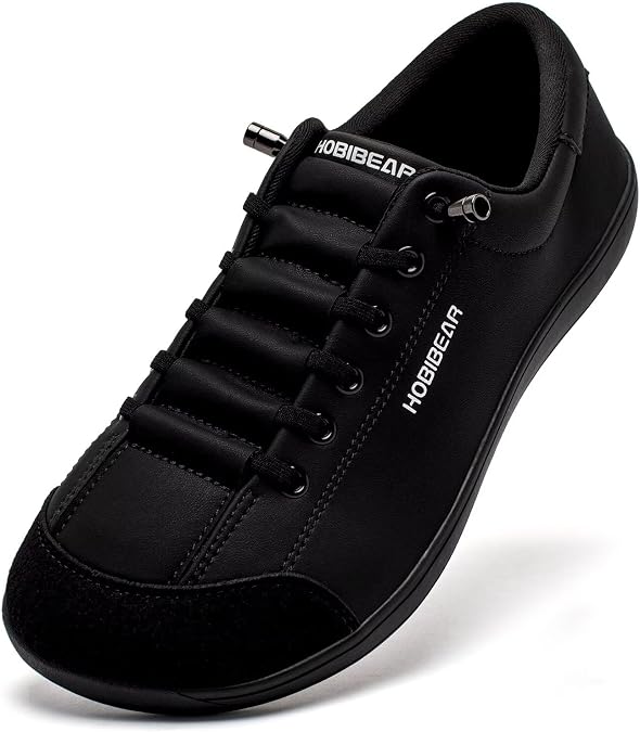 HOBIBEAR Womens Mens Wide Minimalist Barefoot Fashion Trainers Zero Drop Shoes