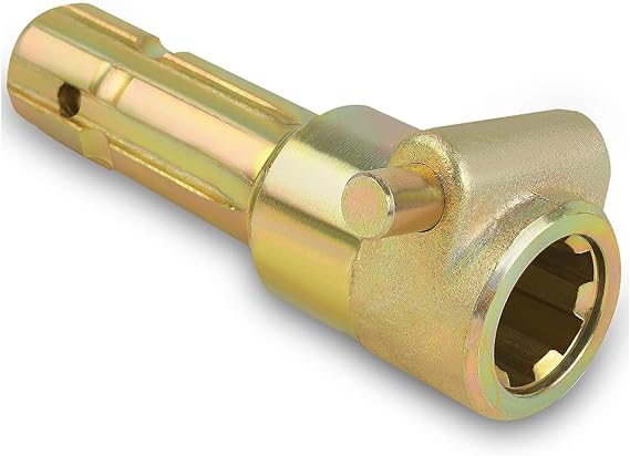 New Upgraded PTO Adapter, Female 1-3/8 & 6 Spline and Male 1-3/8 & 6 Spline, 70HP Universal PTO Extender Adapter for Tractors, Push Pin Type