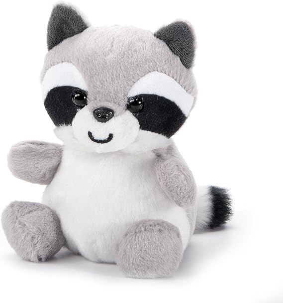 The Petting Zoo Raccoon Stuffed Animal Plushie, Nuggetz, Kids Gifts, 6 in