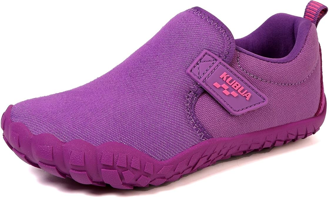 KUBUA Kids Barefoot Shoes Boys Girls Slip On Minimalist Sneakers for Walking Tennis Athletic Hiking Toddler Little Big Kid