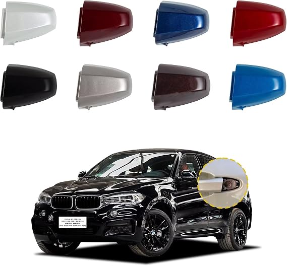 Door Handle Cover Cap Compatible with BMW X1 F48 X2 F39 X5 F15 X6 F16 X5M X6M F86 2014-2019 51217396541 51217396544 Door Key Cover Door Handle Accessories Lock Cap Fragrant Red Front Left