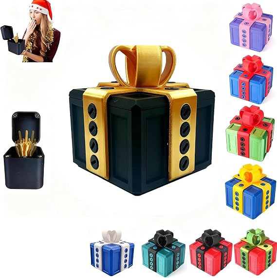The Prank Gift Box, The Annoying Present with Finger, Hilarious Gag Prank Boxes Surprise Gift Box with Screws for Adults, 3D Printed Funny for Birthday Christmas (I)
