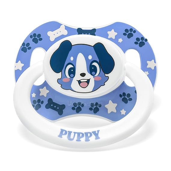 LittleForBig Little Blue Bigshield Generation-II Adult Sized Printed Pacifier