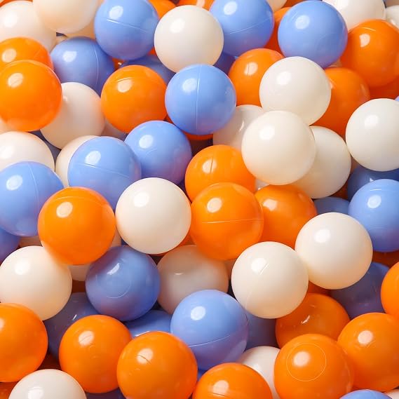 TRENDPLAY Plastic Balls for Ball Pits - Hollow Balls- Safe and Exciting Playtime - Perfect for Baby Pools, Birthday Party Decoration