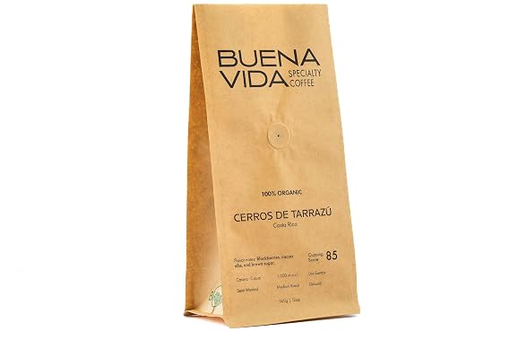 Buena Vida Speacialty Coffee - Cerros de Tarrazu, Ground - Costa Rican Regenerative Coffee (12 oz)