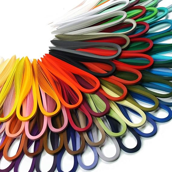 JUYA Quilling Strips Set 2880 Strips 72 Colors 1.5mm