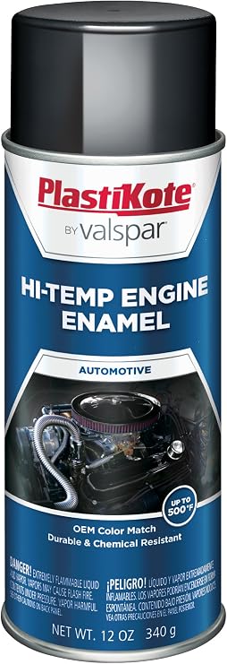 PlastiKote 203 Universal Black Engine Enamel, 12 oz.