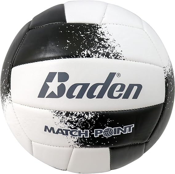 Baden | Match Point | Cushioned Synthetic Leather | Outdoor Recreation Backyard Volleyball + College Camp Ball | Official Size 5