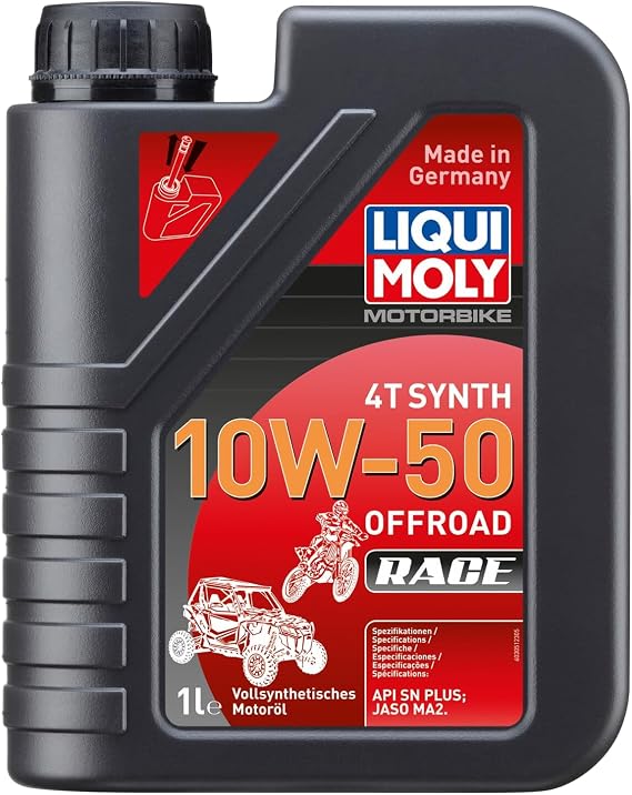 LIQUI MOLY Motorbike 4T Synth 10W-50 Offroad Race 1 L Motorcycle 4-Stroke Oil Item No.: 3051 3051 Motorbike 4T Synth 10W-50 Offroad Race