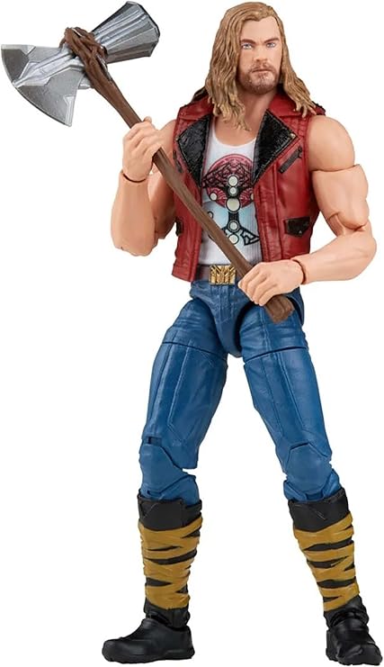 Marvel Hasbro Legends Thor: Love and Thunder Ravager Thor Action Figure 15-cm Collectible Toy, 1 Accessory, 1 Build-A-Figure Part, Multicolor (F1408)