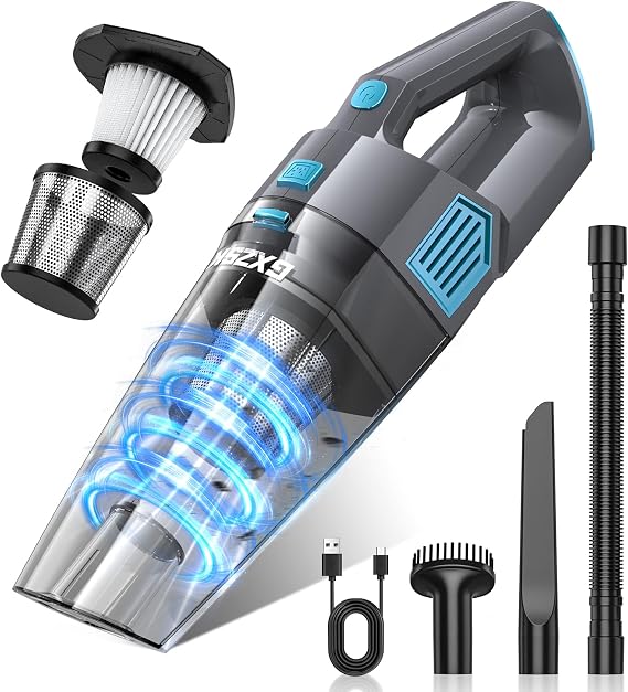 Gxzsk Handheld Vacuum Cordless, 15000PA Hand Held Car Vacuum Cleaner