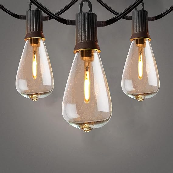 ZOTOYI Outdoor String Lights Mains Powered, 30M Garden String Lights with 40+2 Pcs LED Filaments Vintage Bulbs, Waterproof IP65 2700K Warm White for Patio Outside Party Wedding Backyard Terrace [Energy Class F]