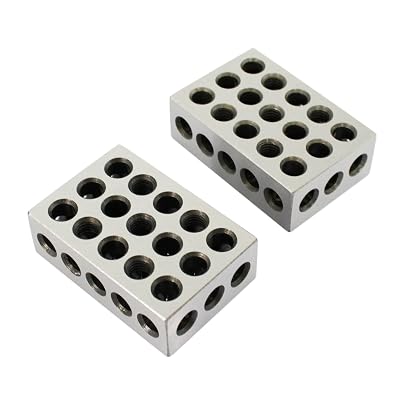 23 Holes Ultra Precision 1-2-3 Blocks 2pcsPair
