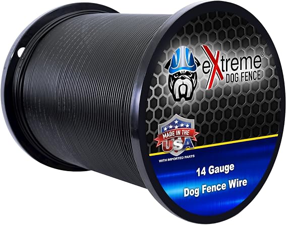 14 Gauge Electric Dog Fence Wire, 1000 ft, Underground Boundary Wire | 1000-ft continuous spool; polyethylene jacket, UV-resistant, direct-burial; fits Extreme Dog Fence, PetSafe Compatible