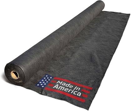 Sandbaggy 12 oz Non-Woven Geotextile Fabric (15 ft x 300 ft) - Made in USA - Water Permeable - Weed Barrier, French Drain, Driveway, Pond Underlayment, Retaining Wall (Non Woven, 10, Count)