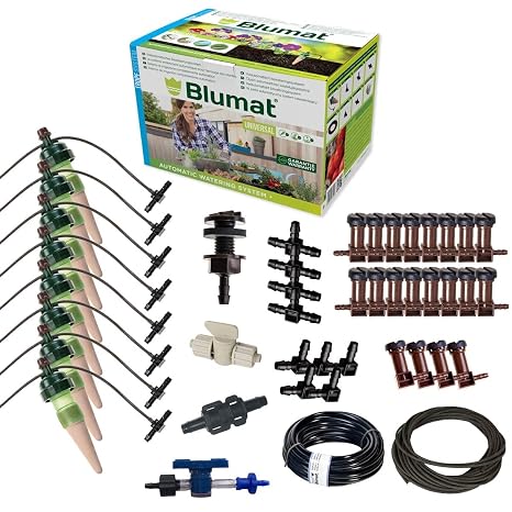 Blumat Gravity Irrigation Kit for Raised Garden Bed | 8 Pack Drip Irrigation Kit