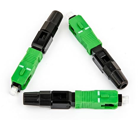 FTTH Fiber Optic Connectors, Flip-type SC APC Optical Connector, Telecom Level Fast Cold Connector for CATV Network,10pcs
